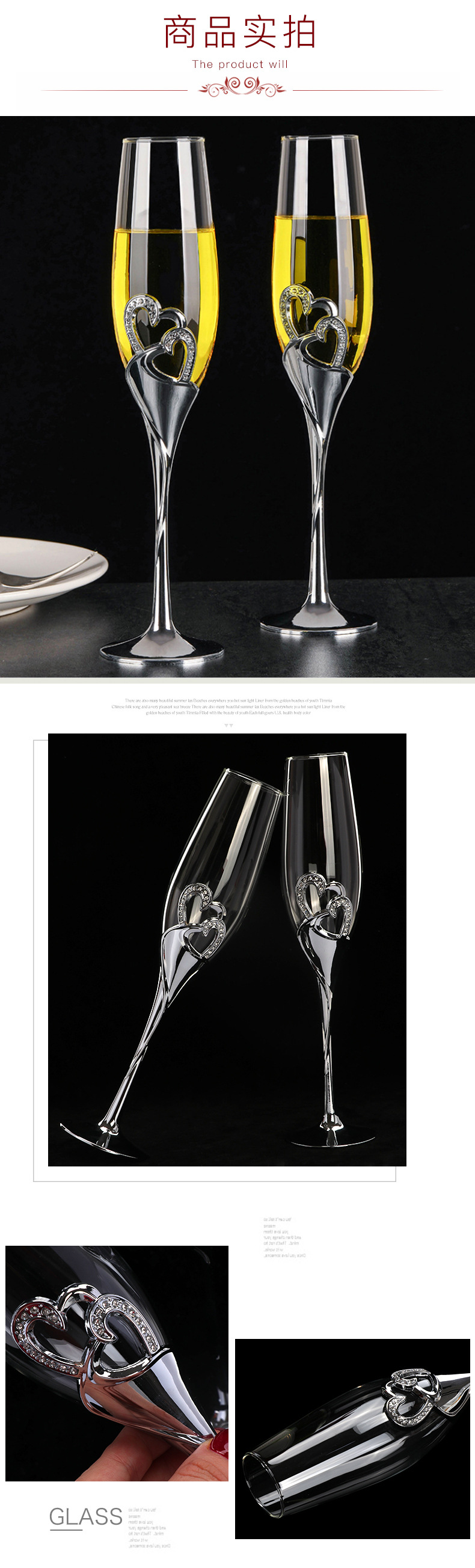 Creative Crystal Bubble Champagne Glass Red Wine Glass Set Wedding Gifts Transparent Glass Goblets Wine Glass Creative Crystal Bubble Champagne Glass Red Wine Glass Set Wedding Gifts Transparent Glass Goblets Wine Glass