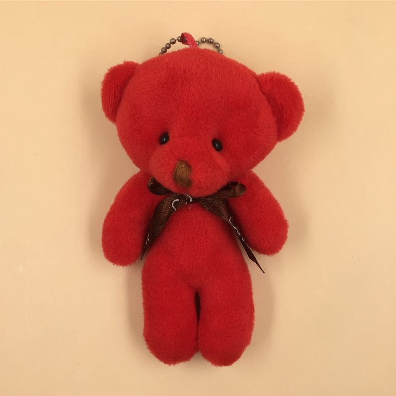 Paula Human Bear Accessories Plush Little Bear Doll 12cm Cell Phone Bag Keychain Pendant Wedding Throws Customization