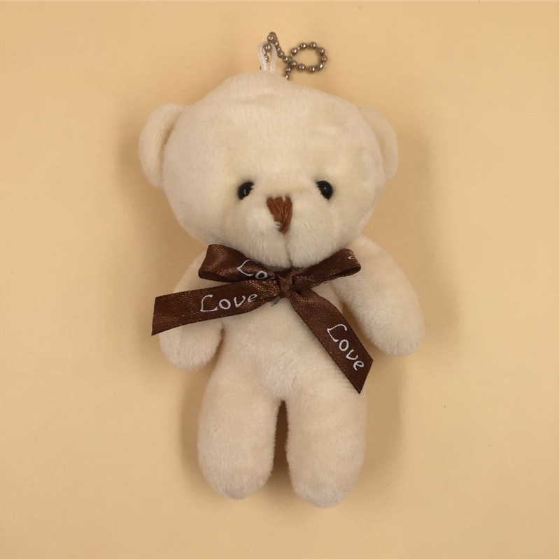 Paula Human Bear Accessories Plush Little Bear Doll 12cm Cell Phone Bag Keychain Pendant Wedding Throws Customization