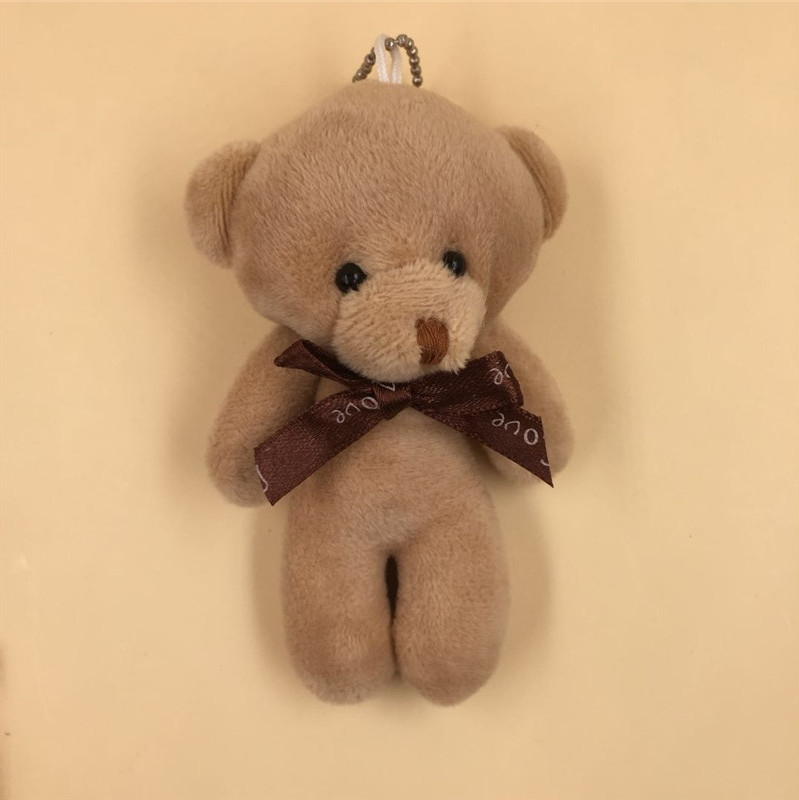 Paula Human Bear Accessories Plush Little Bear Doll 12cm Cell Phone Bag Keychain Pendant Wedding Throws Customization