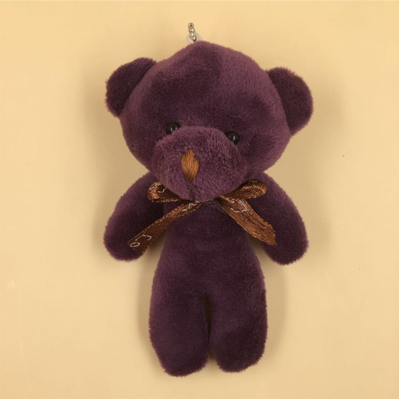 Paula Human Bear Accessories Plush Little Bear Doll 12cm Cell Phone Bag Keychain Pendant Wedding Throws Customization