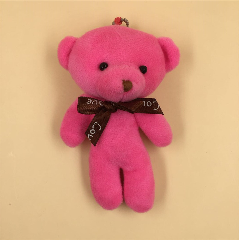 Paula Human Bear Accessories Plush Little Bear Doll 12cm Cell Phone Bag Keychain Pendant Wedding Throws Customization