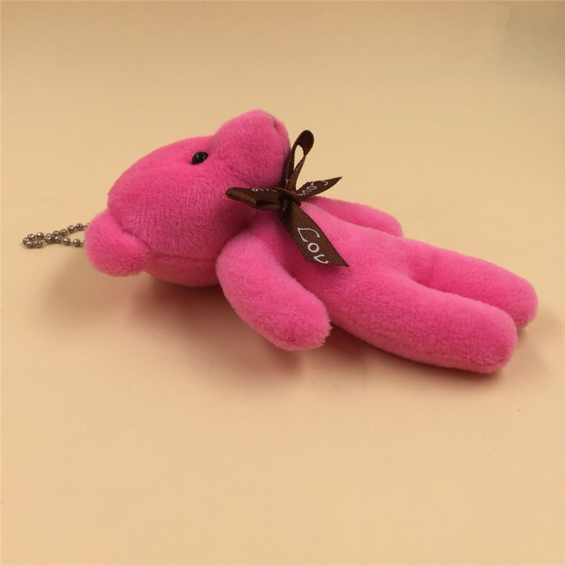 Paula Human Bear Accessories Plush Little Bear Doll 12cm Cell Phone Bag Keychain Pendant Wedding Throws Customization