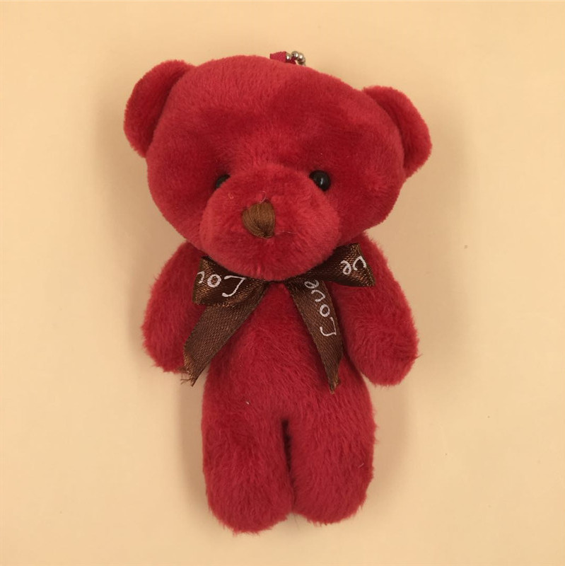 Paula Human Bear Accessories Plush Little Bear Doll 12cm Cell Phone Bag Keychain Pendant Wedding Throws Customization
