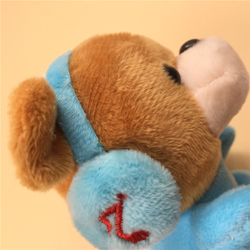 Paula Creative Headset Bear Plush Toy Headset Rabbit Plush Pendant Keychain Wedding Throws Claw Machine Doll Batch