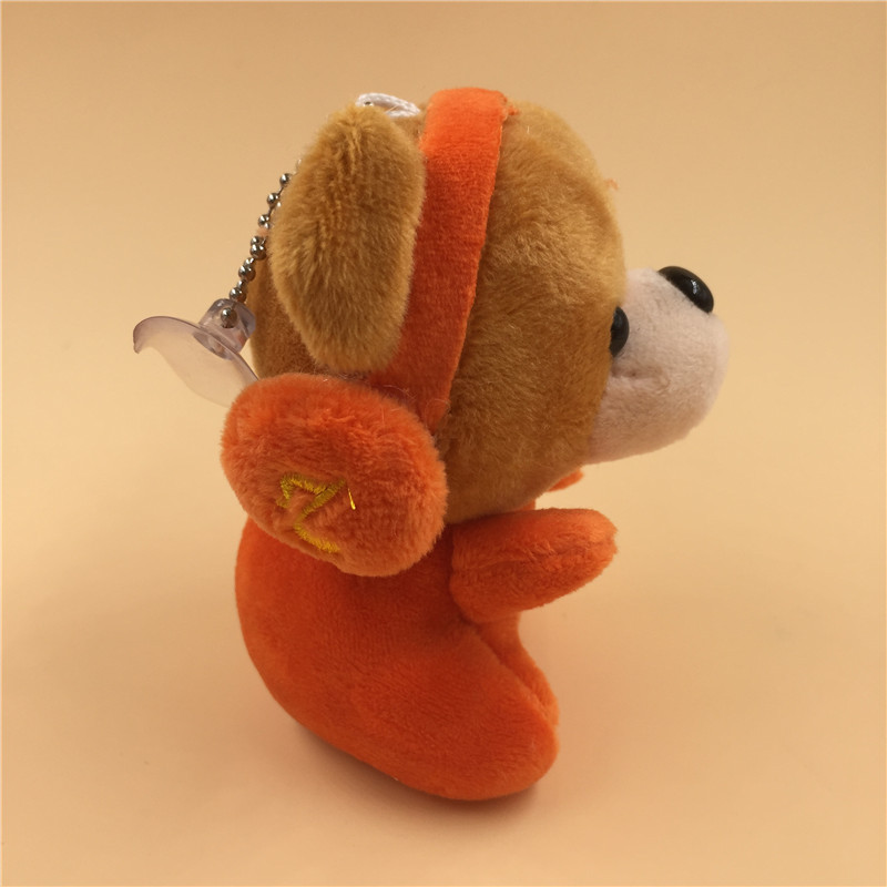 Paula Creative Headset Bear Plush Toy Headset Rabbit Plush Pendant Keychain Wedding Throws Claw Machine Doll Batch