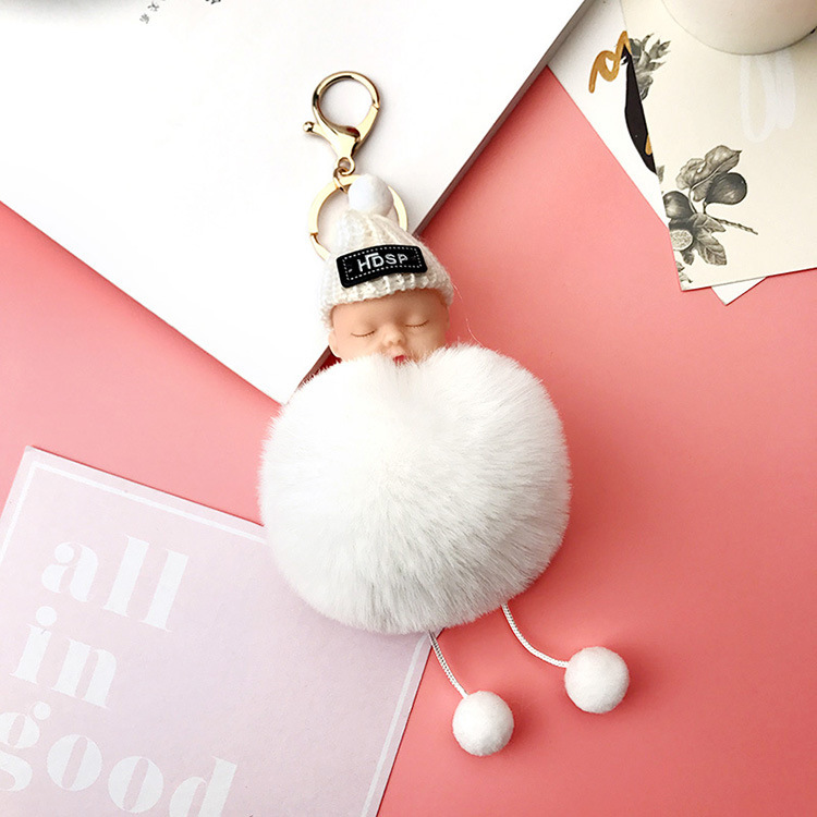 Cute Cartoon Woolen Cap Cute Sleeping Doll Keychain Furry Toy Bag Package Pendant Wedding Gift Wedding Keychain Cute Cartoon Woolen Cap Cute Sleeping Doll Keychain Furry Toy Bag Package Pendant Wedding Gift Wedding Keychain
