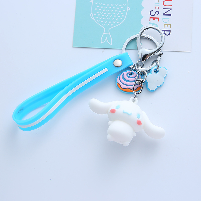 Wedding Keychain Melody Big Ear Dog Kuromi Pom Pom Purin Cartoon Silicone PVC Key Chain School Bag Pendant Gift Wedding Keychain Melody Big Ear Dog Kuromi Pom Pom Purin Cartoon Silicone PVC Key Chain School Bag Pendant Gift