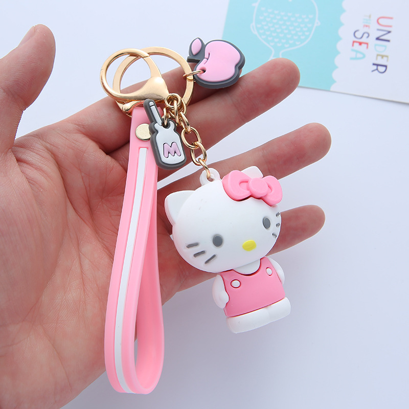 Wedding Keychain Melody Big Ear Dog Kuromi Pom Pom Purin Cartoon Silicone PVC Key Chain School Bag Pendant Gift Wedding Keychain Melody Big Ear Dog Kuromi Pom Pom Purin Cartoon Silicone PVC Key Chain School Bag Pendant Gift