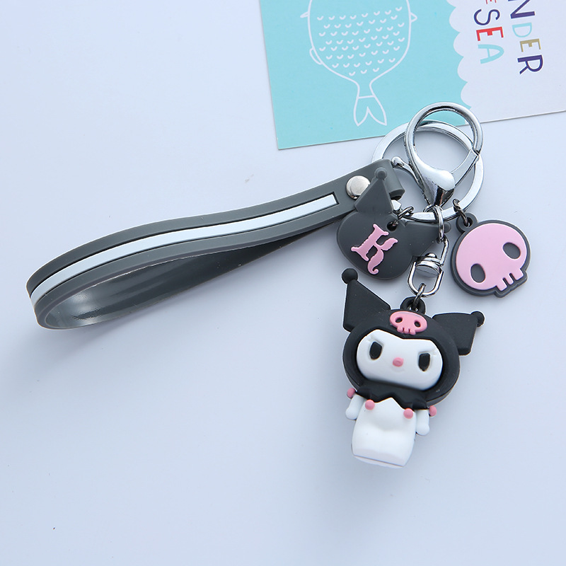 Wedding Keychain Melody Big Ear Dog Kuromi Pom Pom Purin Cartoon Silicone PVC Key Chain School Bag Pendant Gift Wedding Keychain Melody Big Ear Dog Kuromi Pom Pom Purin Cartoon Silicone PVC Key Chain School Bag Pendant Gift