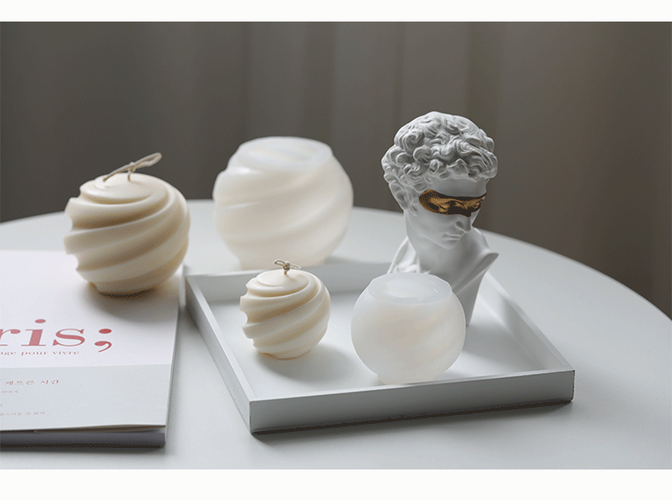 Creative Ball Aromatherapy Candle Mould Soft Silicone Mold DIY Homemade Geometric Simple Ins Style Candle Mould Creative Ball Aromatherapy Candle Mould Soft Silicone Mold DIY Homemade Geometric Simple Ins Style Candle Mould
