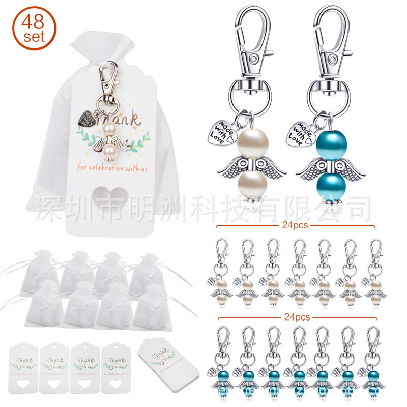 Creative Guardian Angel Wings Keychain Baby Baptism Party Supplies Wedding Birthday Gift Metal Keychains Creative Guardian Angel Wings Keychain Baby Baptism Party Supplies Wedding Birthday Gift Metal Keychains