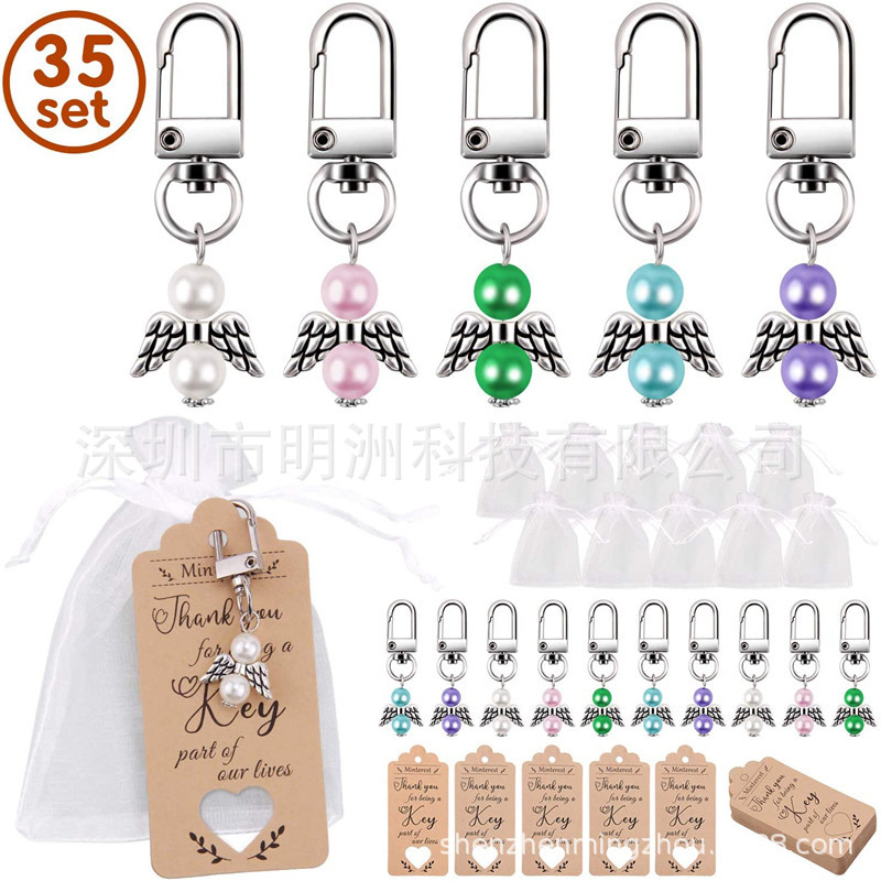 Creative Guardian Angel Wings Keychain Baby Baptism Party Supplies Wedding Birthday Gift Metal Keychains Creative Guardian Angel Wings Keychain Baby Baptism Party Supplies Wedding Birthday Gift Metal Keychains