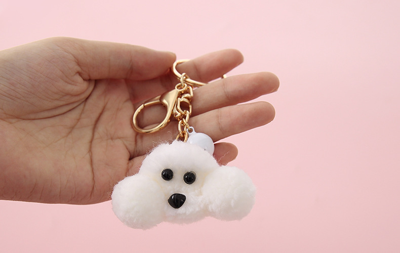 Wedding Keychain Teddy Automobile Hanging Ornament Ornament Key Chain Rabbit Wool Felt Creative Gift