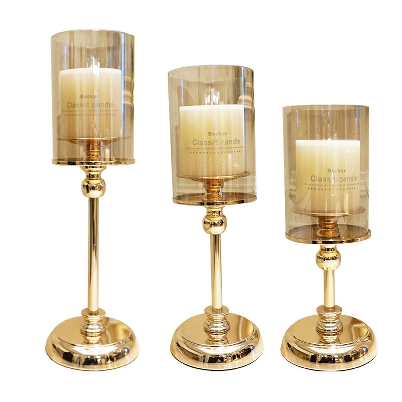 Light Luxury Candle Holder Nordic Retro Romantic Dining Table Candlelight Dinner Props Candleholder