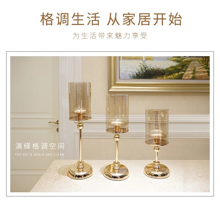 Light Luxury Candle Holder Nordic Retro Romantic Dining Table Candlelight Dinner Props Candleholder Light Luxury Candle Holder Nordic Retro Romantic Dining Table Candlelight Dinner Props Candleholder