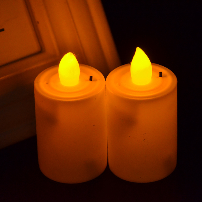 LED simulation candle colorful glow smokeless green warmest candlelight dinner proposal birthday pair