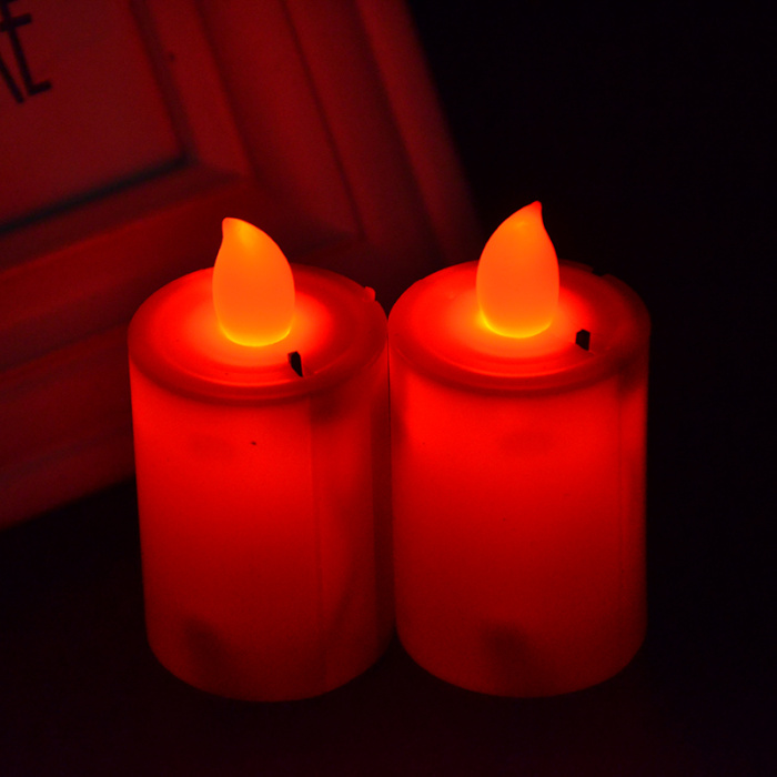 LED simulation candle colorful glow smokeless green warmest candlelight dinner proposal birthday pair