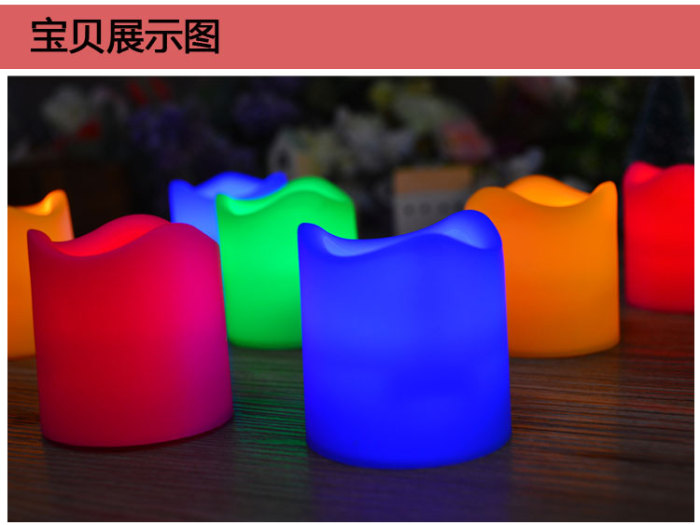 LED big wave fashionable glow smokeless green candle romantic candlelight dinner proposal birthday pair LED big wave fashionable glow smokeless green candle romantic candlelight dinner proposal birthday pair