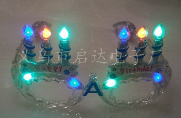 Factory direct LED flash glasses glow glasses birthday candle glasses glow glasses Factory direct LED flash glasses glow glasses birthday candle glasses glow glasses