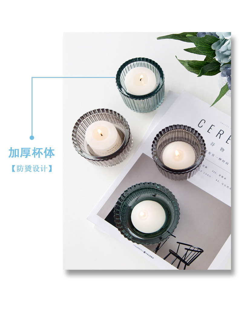 Nordic Romantic Candlelight Dinner Home Wax Net Red Guesthouse Decoration Smokeless Aromatherapy Candle Cup Glow Candle