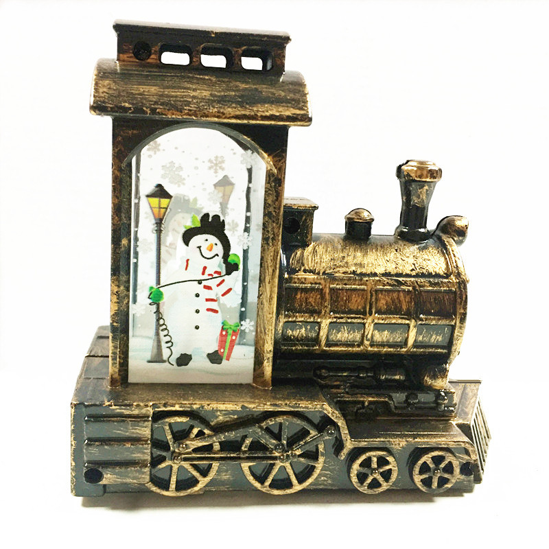 Factory Direct Sales Hot Small Wind Lamp Craft Desktop Decoration Candle Lamp Led Creative Glow Locomotive Night Light