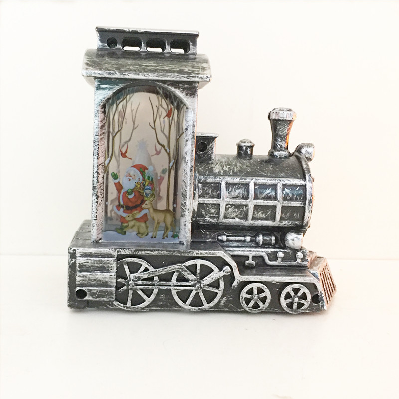 Factory Direct Sales Hot Small Wind Lamp Craft Desktop Decoration Candle Lamp Led Creative Glow Locomotive Night Light