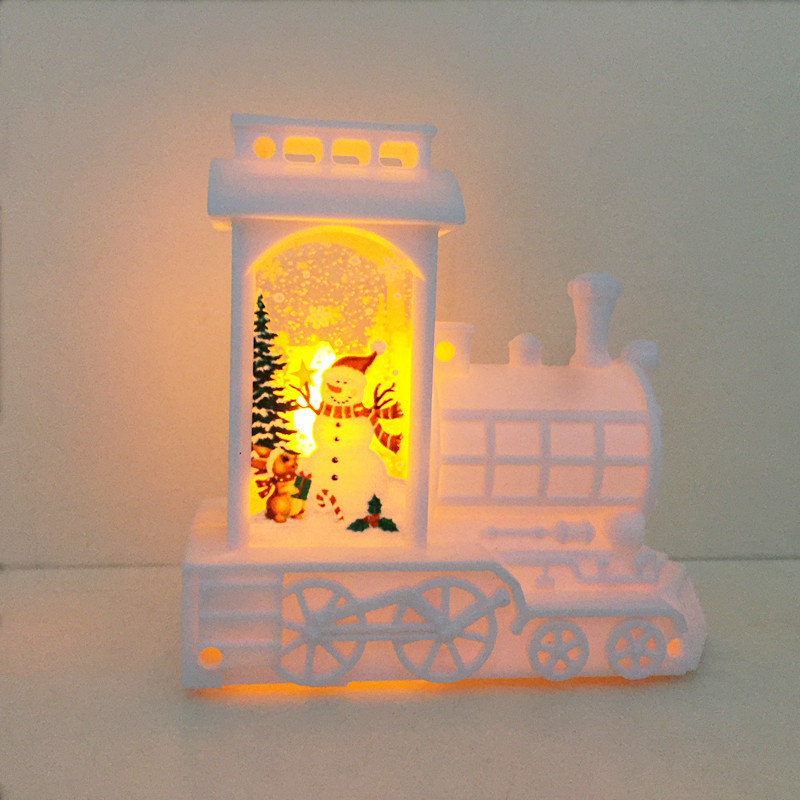 Factory Direct Sales Hot Small Wind Lamp Craft Desktop Decoration Candle Lamp Led Creative Glow Locomotive Night Light