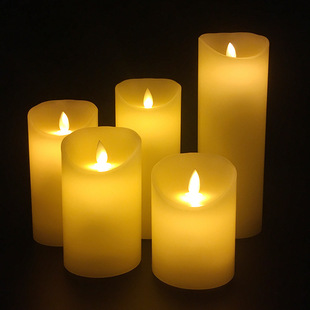 Glow Candle  Remote Control Colorful Candle Light Personality Electronic Dried Flower Candle Light Butterfly Candle