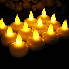 Glow Candle  Concave Wave Mouth Timing Electric Candle Lamp Christmas Decoration LED Candle Timing Function