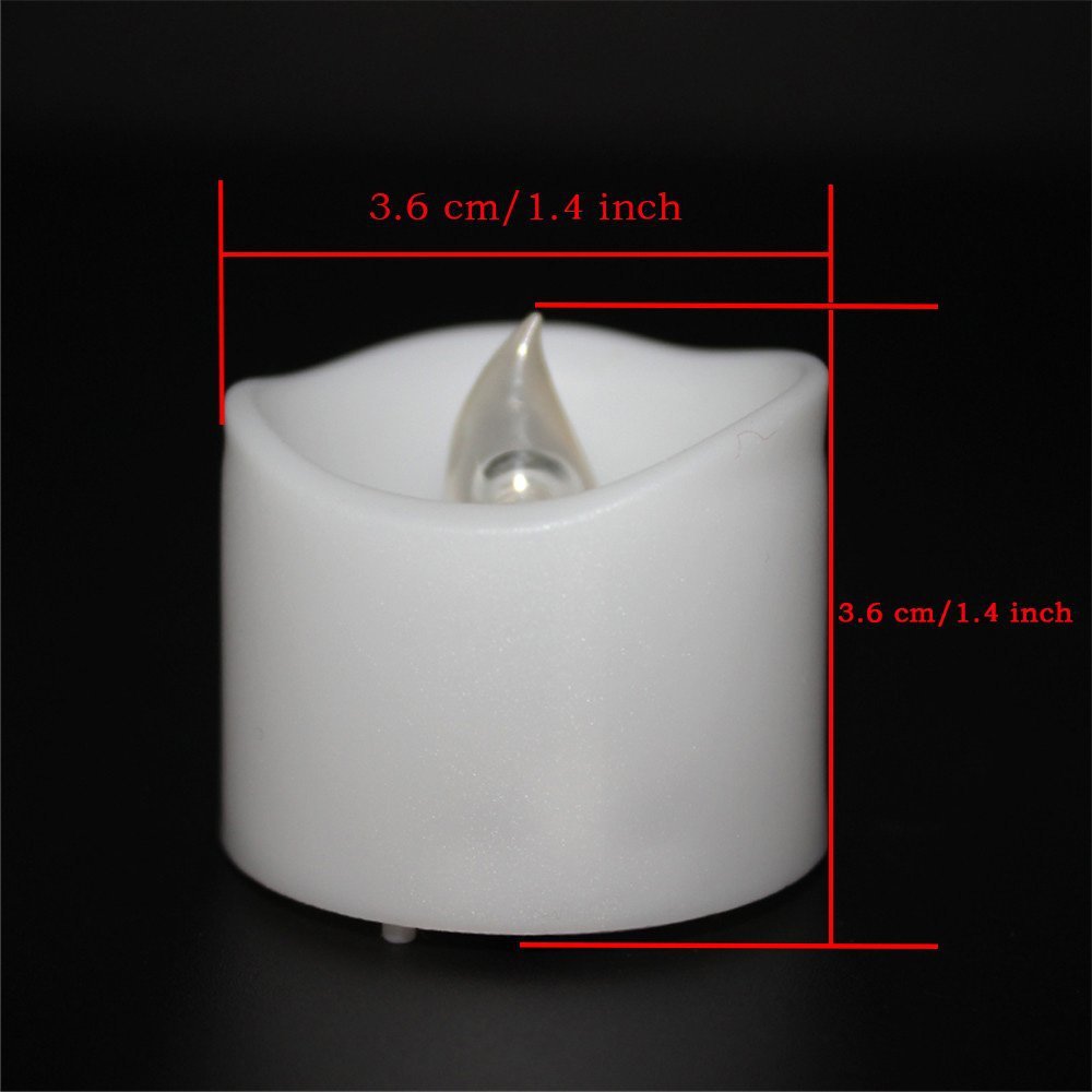 Glow Candle  Concave Wave Mouth Timing Electric Candle Lamp Christmas Decoration LED Candle Timing Function