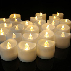 Glow Candle  Concave Wave Mouth Timing Electric Candle Lamp Christmas Decoration LED Candle Timing Function