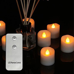 Glow Candle  Concave Wave Mouth Timing Electric Candle Lamp Christmas Decoration LED Candle Timing Function