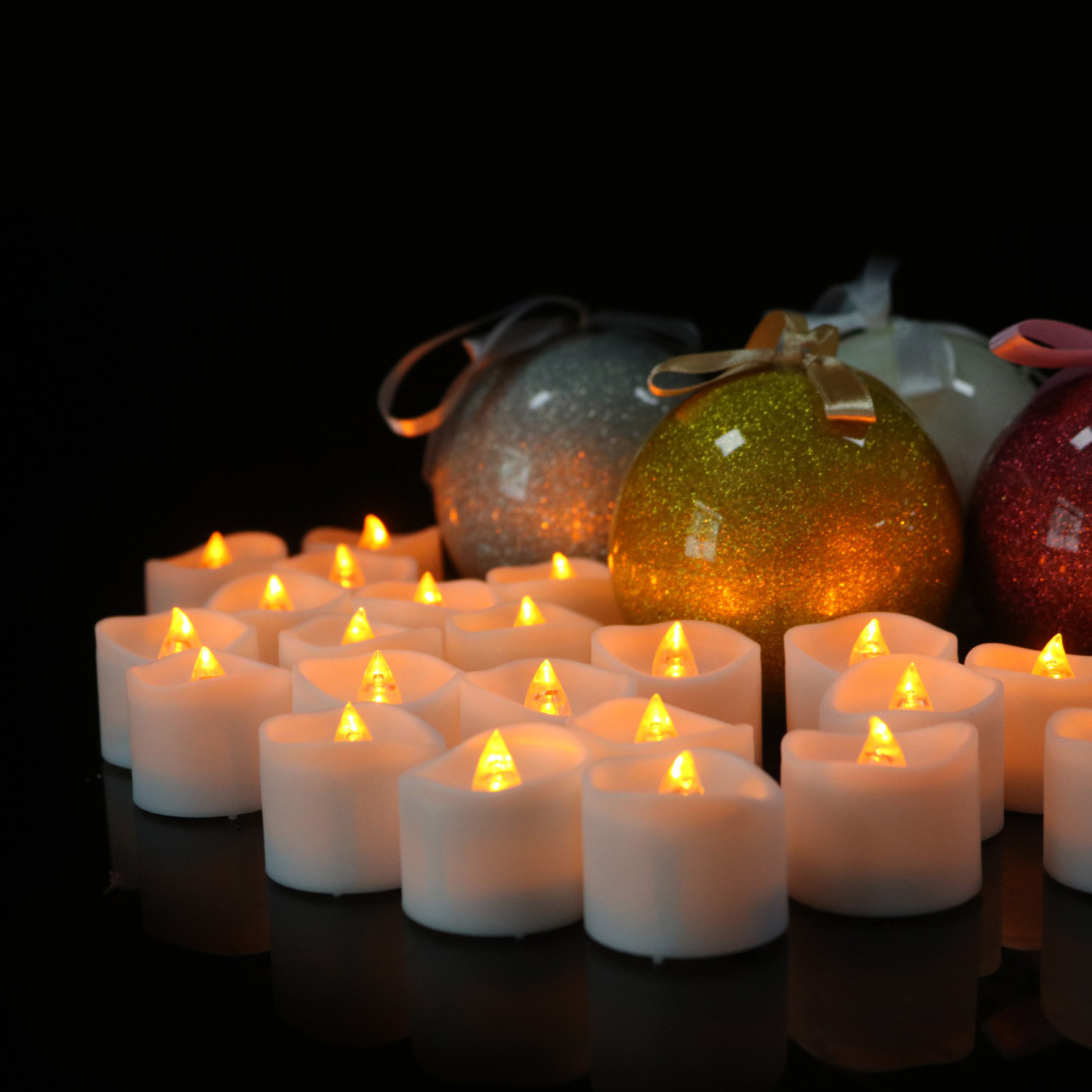 Glow Candle  Concave Wave Mouth Timing Electric Candle Lamp Christmas Decoration LED Candle Timing Function