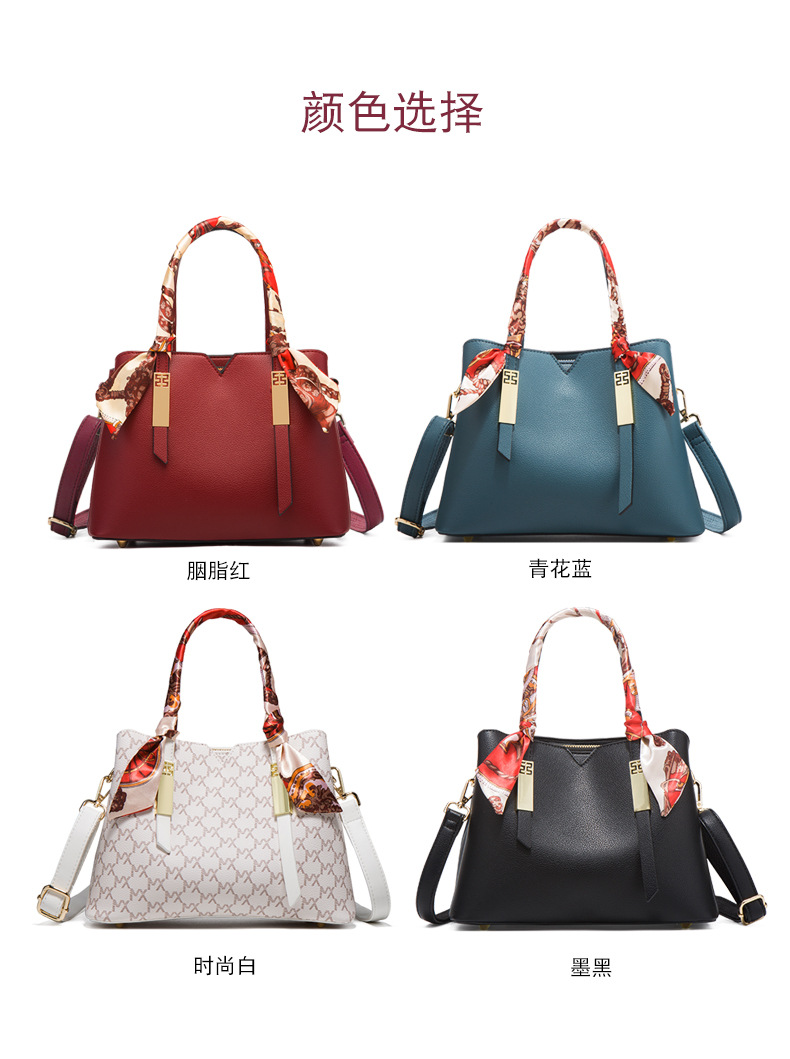 Red Wedding Bag Bridal Bag Women's Bag Mother 2021 New Handbag for Middle-Aged People Large Capacity Shoulder Messenger Bag