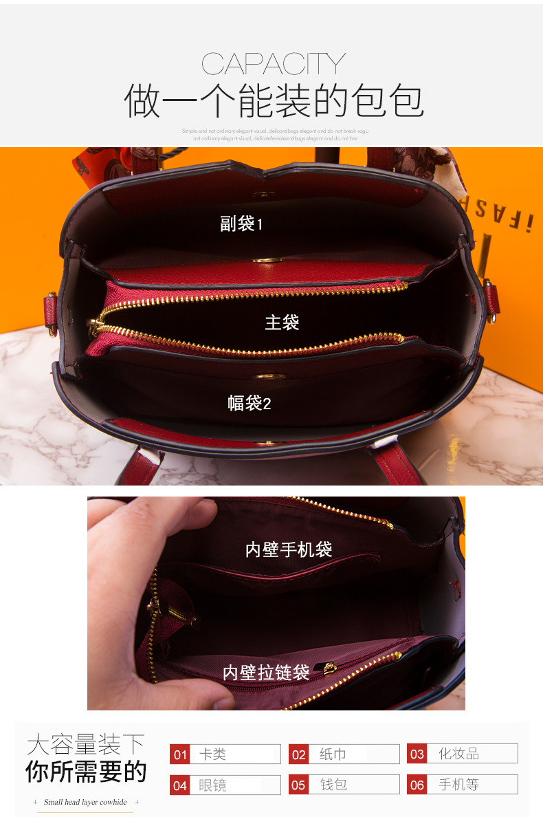 Red Wedding Bag Bridal Bag Women's Bag Mother 2021 New Handbag for Middle-Aged People Large Capacity Shoulder Messenger Bag