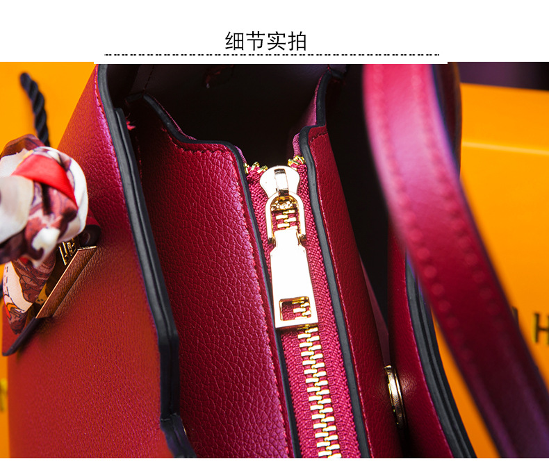 Red Wedding Bag Bridal Bag Women's Bag Mother 2021 New Handbag for Middle-Aged People Large Capacity Shoulder Messenger Bag