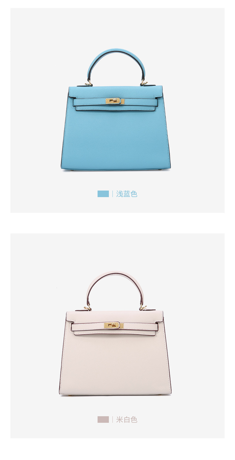 Women's Cow Leather Bag 2021 New Kelly Bag Red Bag Portable Wedding Bride Birkin Bag wedding Bag
