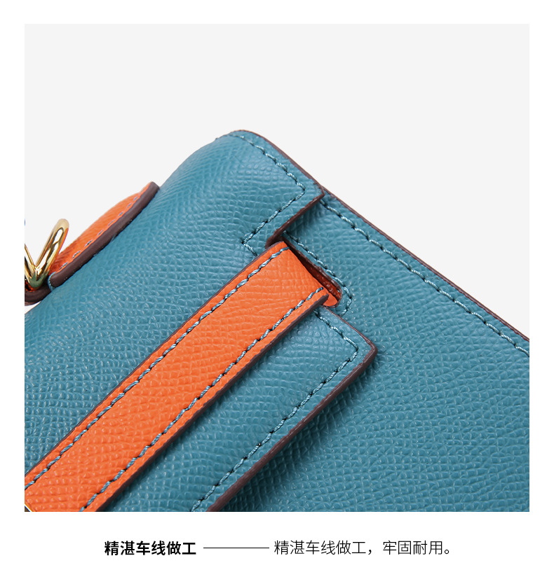 Women's Cow Leather Bag 2021 New Kelly Bag Red Bag Portable Wedding Bride Birkin Bag wedding Bag