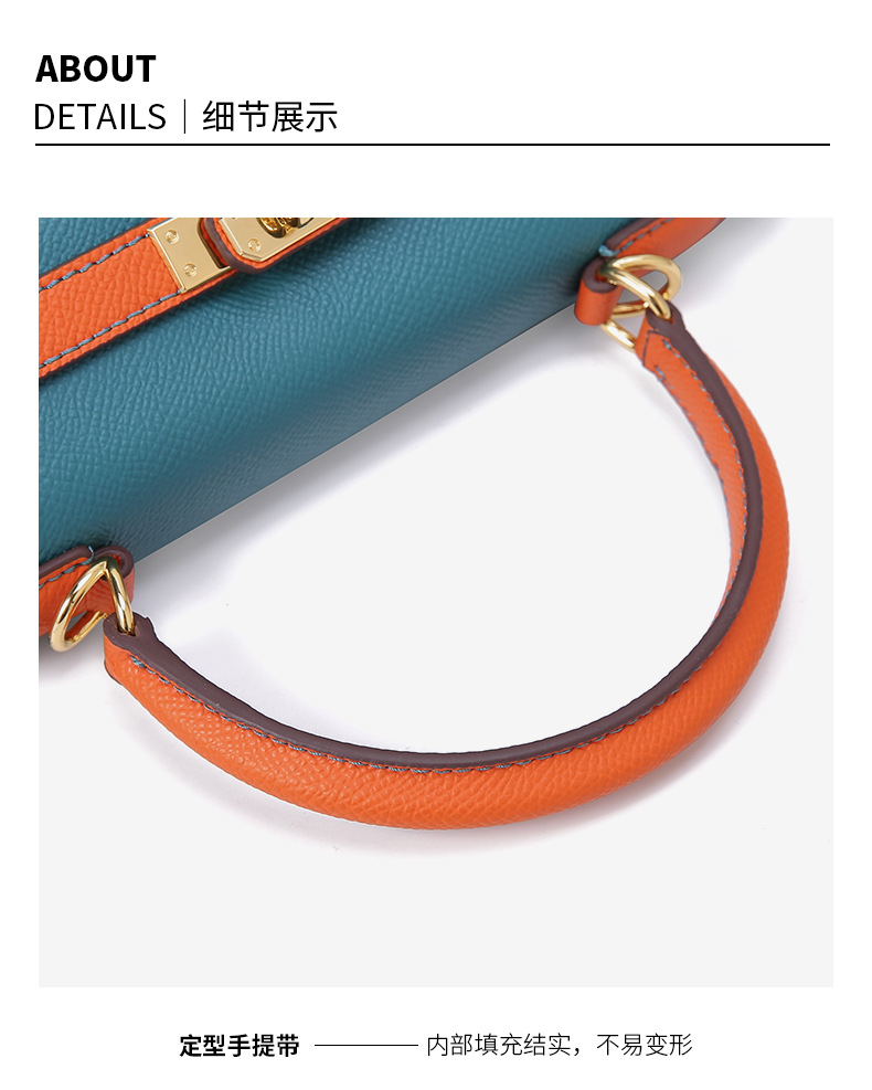 Women's Cow Leather Bag 2021 New Kelly Bag Red Bag Portable Wedding Bride Birkin Bag wedding Bag