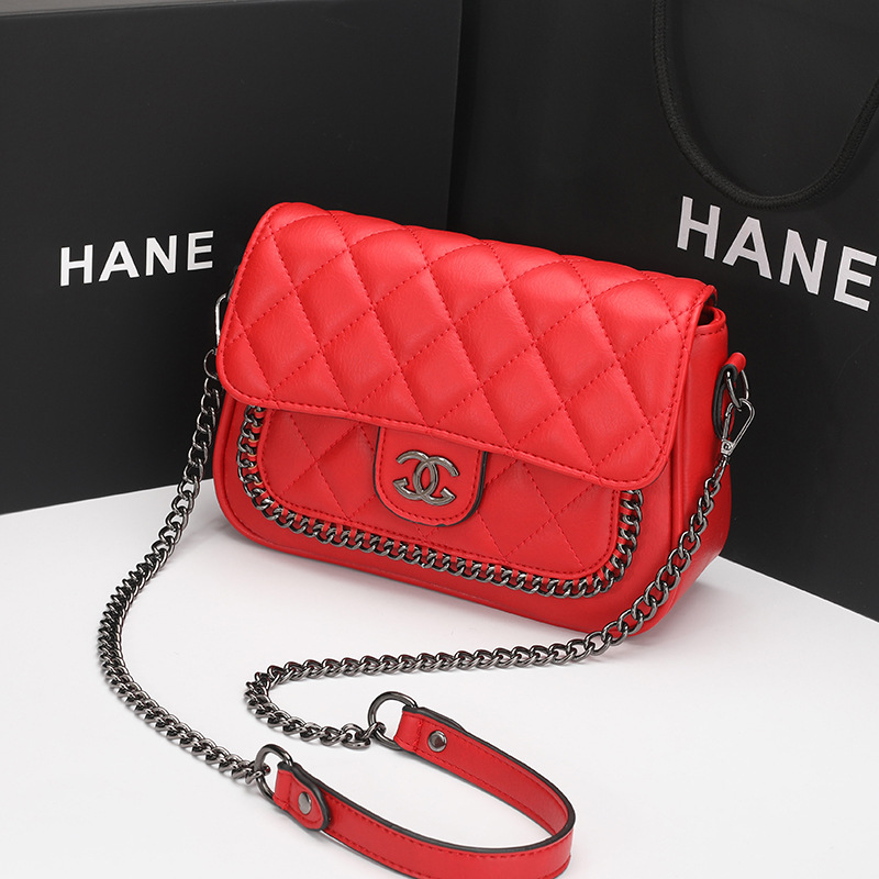 Women&#039;s Bag 2021 New Fashion Trending Small Bag Texture Crossbody Soft Leather Small wedding Bag