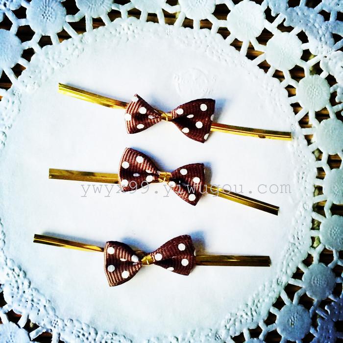 Baking packaging butterfly ligature wedding bag tie Zhasi cookie bag sealing wire wire decoration Baking packaging butterfly ligature wedding bag tie Zhasi cookie bag sealing wire wire decoration