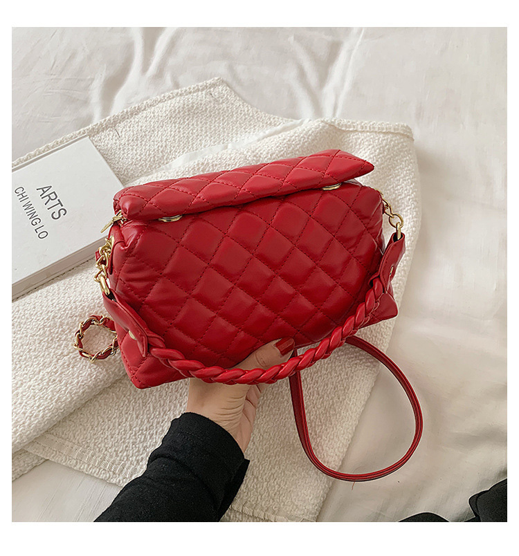 Red Wedding Bag Bridal Bag Diamond Pattern Bag Women's Bag Mother Bag 2020 New Engagement wedding Bag