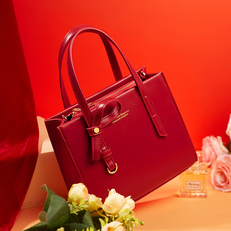 Women&#039;s Bag 2021 New Fashion Korean Style Bridal Red Wedding Bag Shoulder Bag wedding Bag