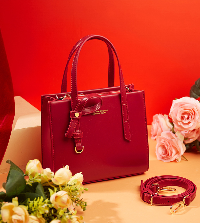 Women's Bag 2021 New Fashion Korean Style Bridal Red Wedding Bag Shoulder Bag wedding Bag