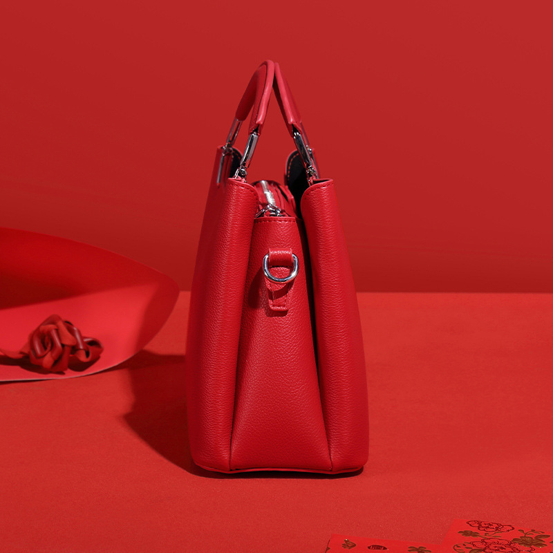 Diana Bag Red Bridal Bag Wedding Bag Fashion Portable Fashion Pu Women&#039;s wedding Bag