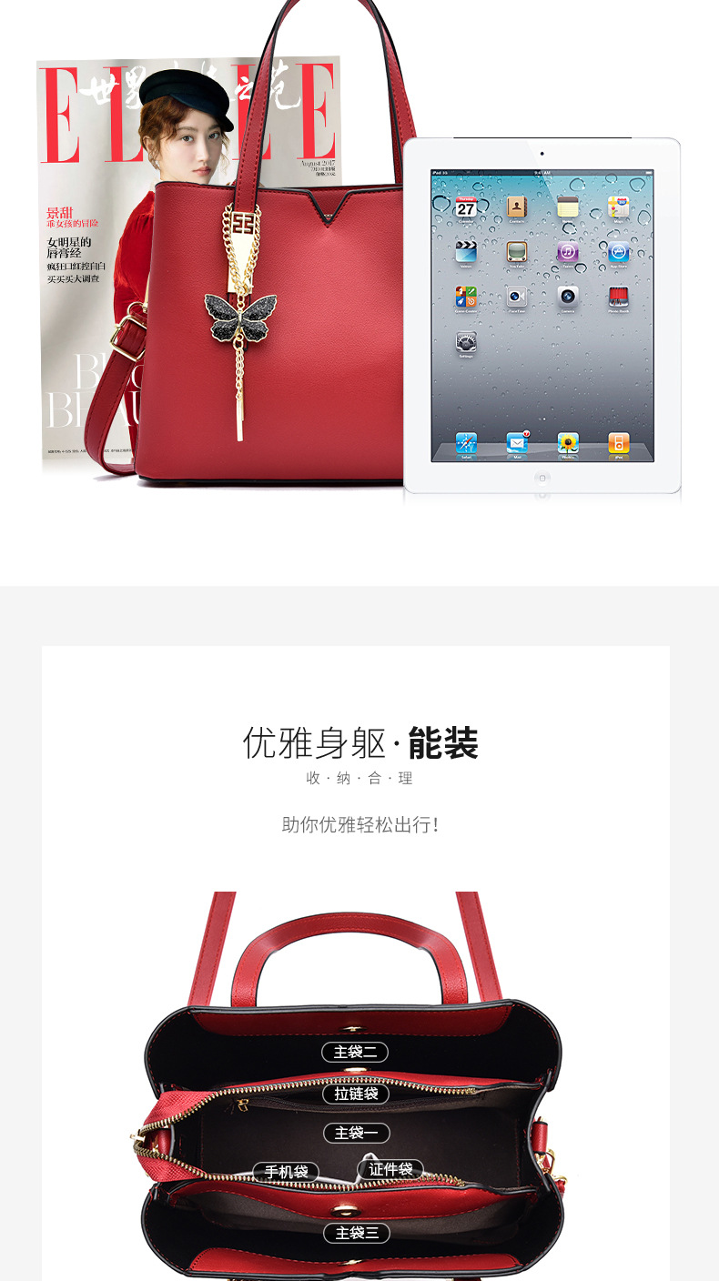 Red Wedding Bag Middle-Aged Mother Bag Female 2021 New Trendy Bride wedding Bag