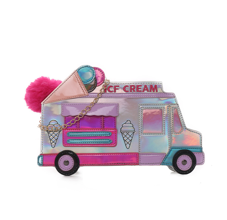 2021 New European and American Fashion Creative Ice Cream Car Messenger Bag Funny Personality Colorful Laser Women's Bag 2021 New European and American Fashion Creative Ice Cream Car Messenger Bag Funny Personality Colorful Laser Women's Bag