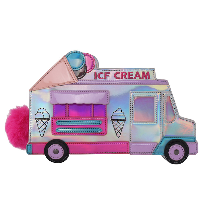 2021 New European and American Fashion Creative Ice Cream Car Messenger Bag Funny Personality Colorful Laser Women's Bag 2021 New European and American Fashion Creative Ice Cream Car Messenger Bag Funny Personality Colorful Laser Women's Bag