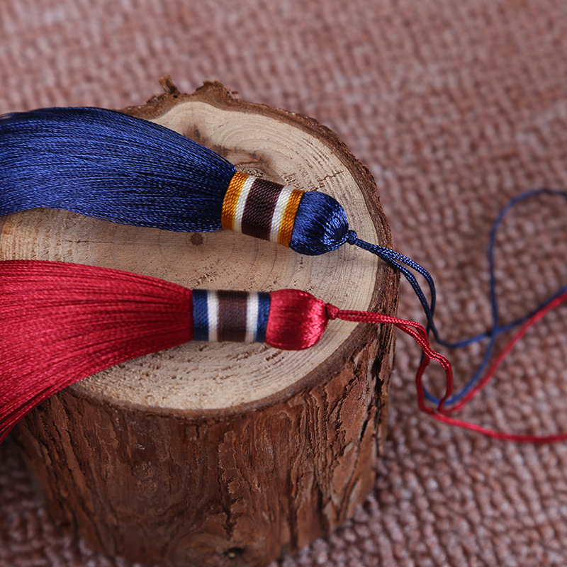 16cm Colorful Head Tassel Hantang No. 3 Ancient Costume Clothing Home Decoration Tassel Vertical Vertical Smooth Ice Silk Tassel 16cm Colorful Head Tassel Hantang No. 3 Ancient Costume Clothing Home Decoration Tassel Vertical Vertical Smooth Ice Silk Tassel